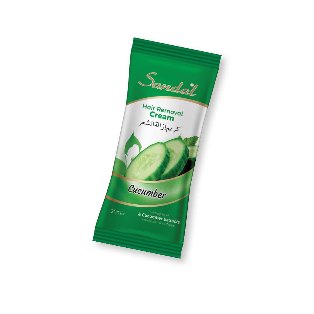 Sandal Hair Removal Cream Sachet- Cucumber