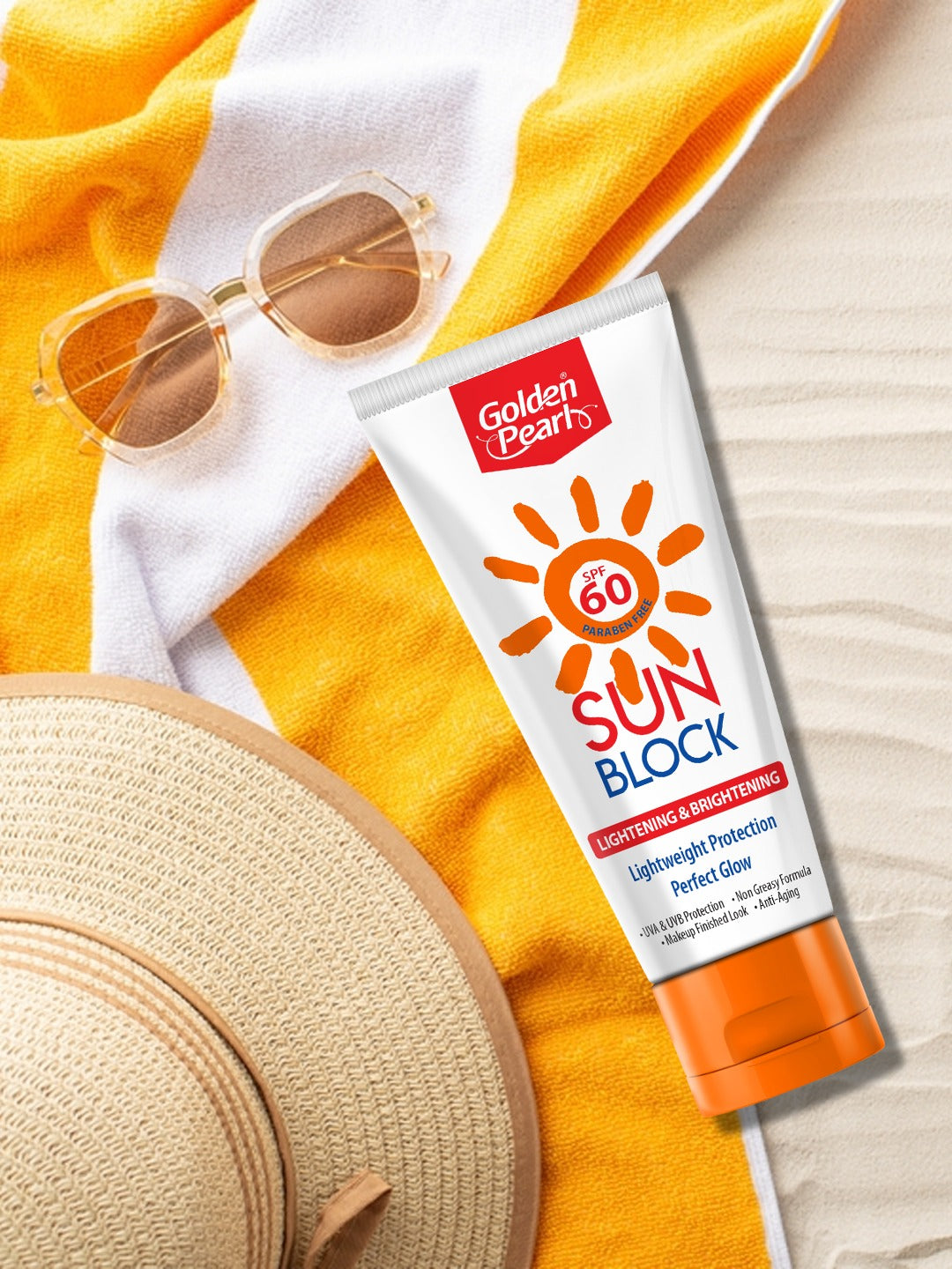 Golden Pearl Sunblock – Lightening & Brightening (SPF 60)